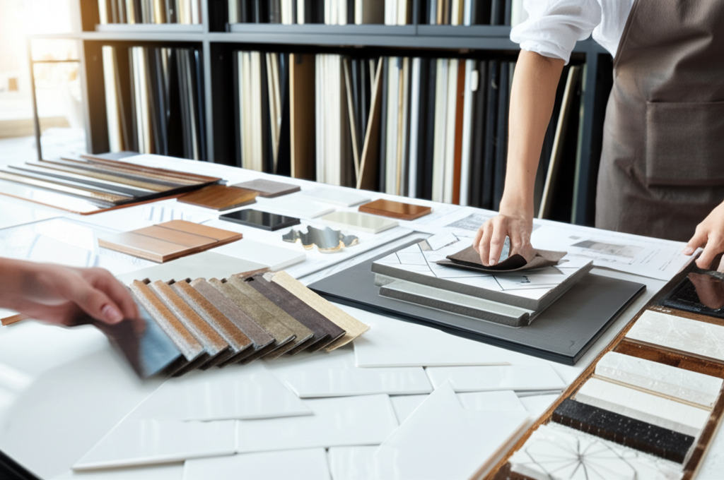 Interior Design Services - Material Selection and Design Consultation